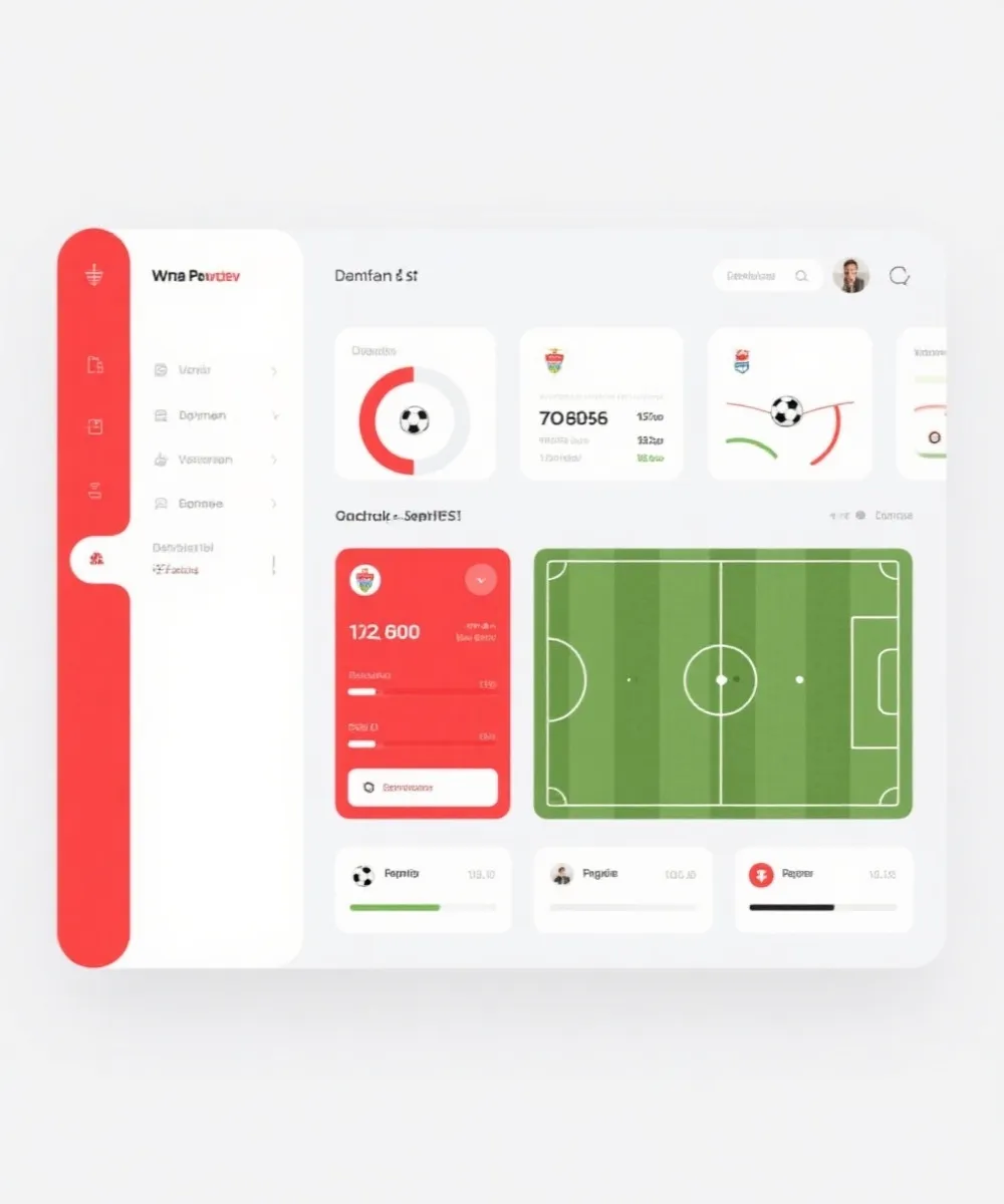 即時比分與賽事數據介面示意圖